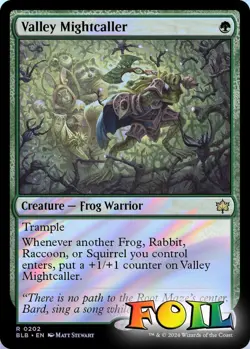 Valley Mightcaller 0202 MTG Bloomburrow Rare NP Foil - Image 1