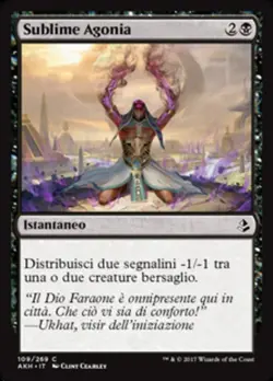 MTG Magic AKH Amonkhet - 1x ITA EX 109 C Sublime Agonia - Image 1