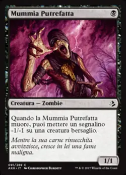 MTG Magic AKH Amonkhet - 1x ITA EX 091 C Mummia Putrefatta - Image 1