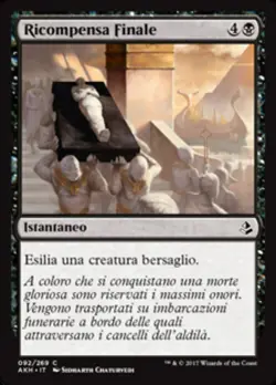 MTG Magic AKH Amonkhet - 1x ITA EX 092 C Ricompensa Finale - Image 1