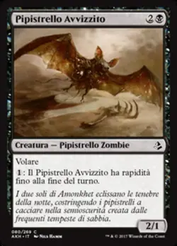 MTG Magic AKH Amonkhet - 1x ITA EX 080 C Pipistrello Avvizzito - Image 1