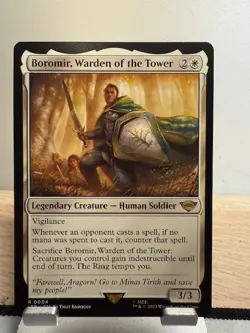 MTG R0004 Boromir, Warden of the Tower - Lord of the Rings - NM - Image 1
