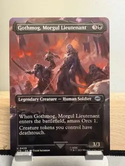MTG R0429 Gothmog, Morgul Lieutenant (Borderless) - LOTR - NM - Image 1