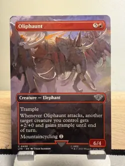 MTG R0426 Oliphaunt - Borderless Alternate Art - LOTR - NM - Image 1