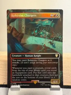 MTG R0496 Rohirrim Chargers - Lord of the Rings - Borderless Foil - Image 1