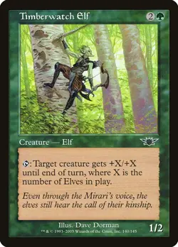 MTG - Timberwatch Elf - Legions - X1 - (NM) - - Image 1