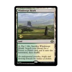 WOTC MtG Prerelease Promos Windswept Heath (R) (Foil) NM - Image 1