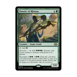WOTC MtG Prerelease Promos Fanatic of Rhonas (R) (Foil) NM - Image 1