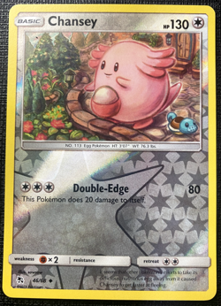 Chansey 46/68 Hidden Fates Reverse Holo LP Pokemon 2019 - Image 1