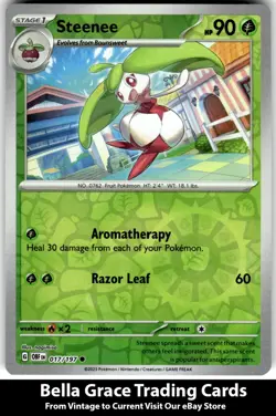 Steenee #017/197 SV03: Obsidian Flames Pokemon Common Reverse Holo - Image 1