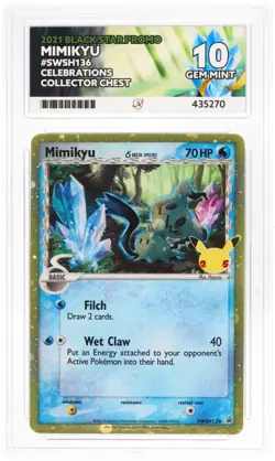 ACE 10 - Mimikyu Celebrations 25th Promo SWSH136 Pokemon TCG - Image 1
