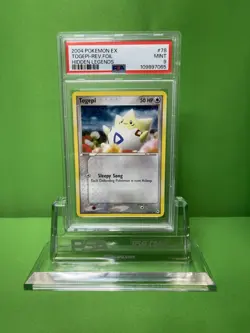 2004 POKEMON EX HIDDEN LEGENDS 78 TOGEPI-REVERSE FOIL PSA 9 - Image 1