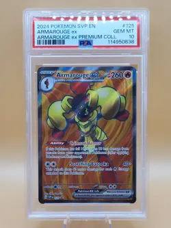 2024 POKEMON SVP EN-SV BLACK STAR PROMO #125 ARMAROUGE EX PSA 10 - Image 1