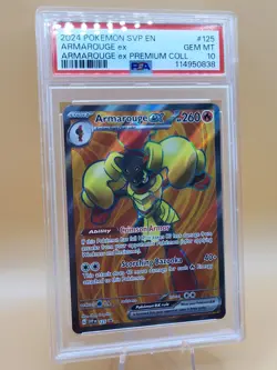 2024 POKEMON SVP EN-SV BLACK STAR PROMO #125 ARMAROUGE EX PSA 10 - Image 2