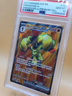 2024 POKEMON SVP EN-SV BLACK STAR PROMO #125 ARMAROUGE EX PSA 10 - Image 3