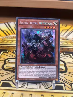 Yugioh Flammende Cartesia die Tugendhafte MP23-EN162 Secret Rare - Image 1