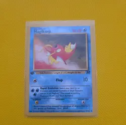 Pokemon TCG Magikarp Card 47/82 1st Edition Team Rocket LP - Image 1