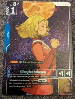 Gundam Card Game Sayla Mass GD01-087 R+ English Alt Art - Image 1