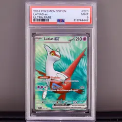 Latias ex 220/191 SSP 2024 Pokemon PSA 9 Mint Ultra Rare Holo Full Art Card - Image 1