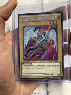 Yugioh Elemental Hero Avian LCGX-EN002 1st Edition Secret Rare NM Card Yugioh! - Image 1