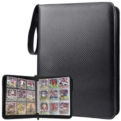Portable 9-Pocket Trading Card Binder, Holds 990 Cards with 55 Removable Doub... - Image 1