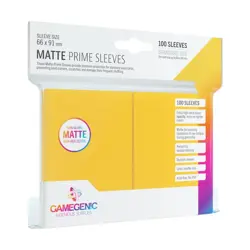GameGenic Card Protection Matte Sleeves - Yellow (10 Packs of 100) New - Image 1