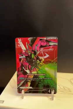 Gundam Card Game | Aegis Gundam Alternate Art Foil - ST04-006 LR+ NM - Image 1
