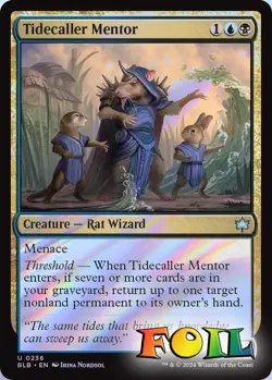 Tidecaller Mentor 0236 MTG Bloomburrow Uncommon NP Foil - Image 1