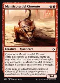 MTG Magic AKH Amonkhet - 1x ITA EX 142 C Manticora del Cimento - Image 1