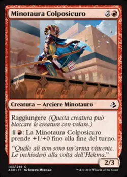 MTG Magic AKH Amonkhet - 1x ITA EX 143 C Minotaura Colposicuro - Image 1