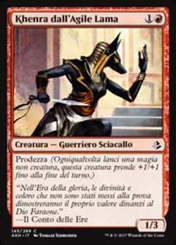 MTG Magic AKH Amonkhet - 1x ITA EX 145 C Khenra dall'Agile Lama - Image 1
