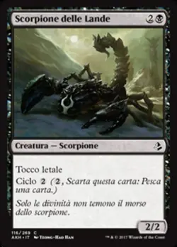 MTG Magic AKH Amonkhet - 1x ITA EX 116 C Scorpione delle Lande Desolate - Image 1