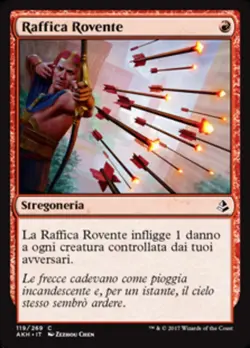 MTG Magic AKH Amonkhet - 1x ITA EX 119 C Raffica Rovente - Image 1