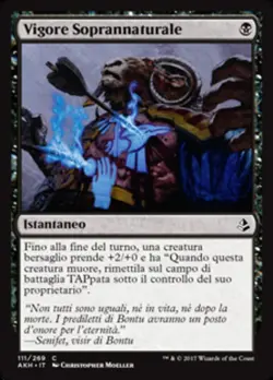 MTG Magic AKH Amonkhet - 1x ITA EX 111 C Vigore Soprannaturale - Image 1