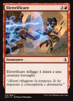 MTG Magic AKH Amonkhet - 1x ITA EX 129 C Elettrificare - Image 1