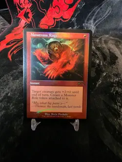 MTG Monstrous Rage Retro Promo - Image 1