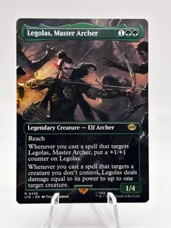 Legolas, Master Archer 0435 Borderless Lord of the Rings LTR MTG NM - Image 1