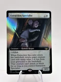 Extraction Specialist 407 Foil Extended Art Streets of New Capenna SNC MTG NM - Image 1