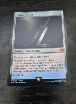 Buster Sword - MtG Final Fantasy Foil - M 0255 - M/NM - Image 1