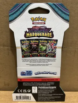 3x Pokemon TCG Scarlet & Violet Twilight Masquerade Blister Pack - Tracked Post - Image 3