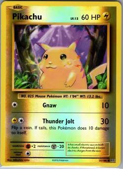 Pikachu 35/108 Common - Pokemon TCG XY: Evolutions - Reverse Holo (NM) - Image 1
