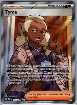Tyme 143/131 - Pokemon SV: Prismatic Evolutions - Full Art Secret Rare (NM) - Image 1