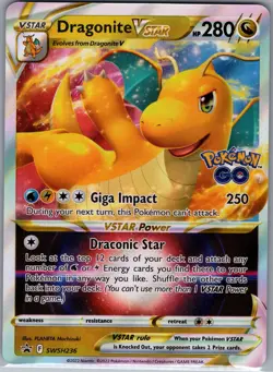 Dragonite Vstar SWSH236 - Pokemon Go SWSH Black Star Promo - Holo (NM) - Image 1