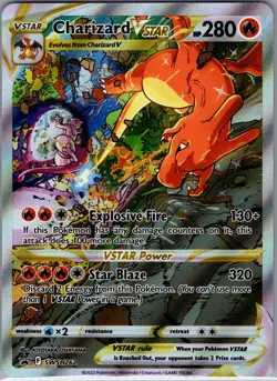 Charizard Vstar SWSH262 - Pokemon SWSH Black Star Promos - Full Art (NM) - Image 1