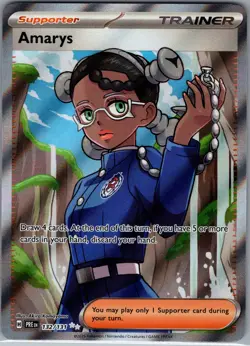 Amarys 132/131 - Pokemon SV: Prismatic Evolutions - Full Art Secret Rare (NM) - Image 1