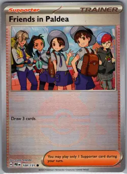 Friends in Paldea 109/131 Common - Pokemon TCG - Pokeball Reverse Holo (NM) - Image 1