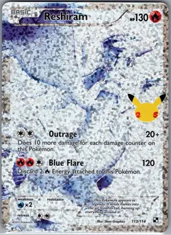 Reshiram 113/114 - Pokemon Celebrations Classic Collection - Ultra Rare (NM) - Image 1