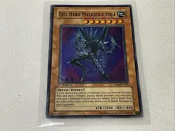 YuGiOh Evil Hero Malicious Edge DP06-EN006 Super Rare 1st Edition NM FREE SH - Image 1
