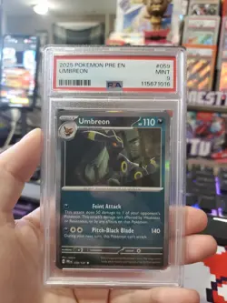 PSA 9 2025 Umbreon Prismatic Evolutions Pokemon Card #59/131 Mint - Image 1
