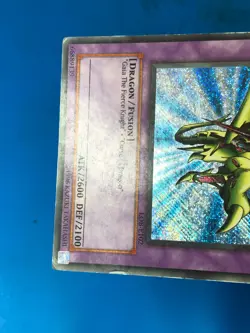 YUGIOH Secret Rare Gaia The Dragon Champion LOB-E102 PLAYED - Image 4